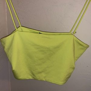 lime green crop top